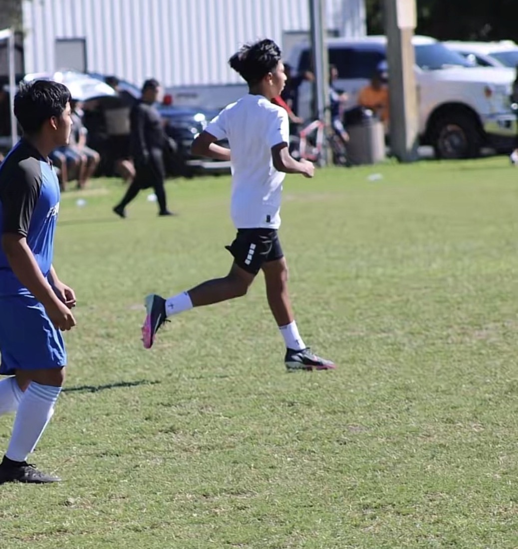 Bryan using JSGripSocks for Soccer